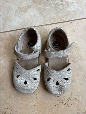 Livie & Luca Silver Sparkle Mary Jane Flats